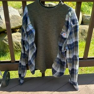 Reworked carhartt flannel